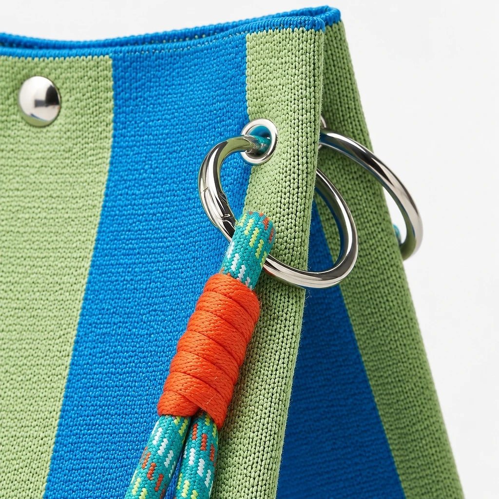 Mini Bolso de Punto Rayas