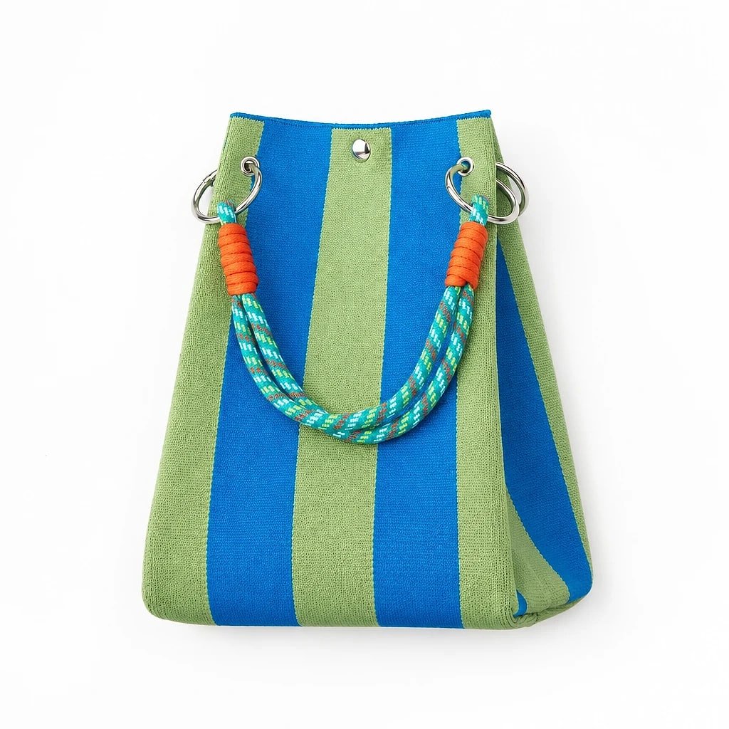 Mini Bolso de Punto Rayas