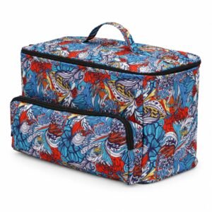 Bolsa de labores floral multicolor