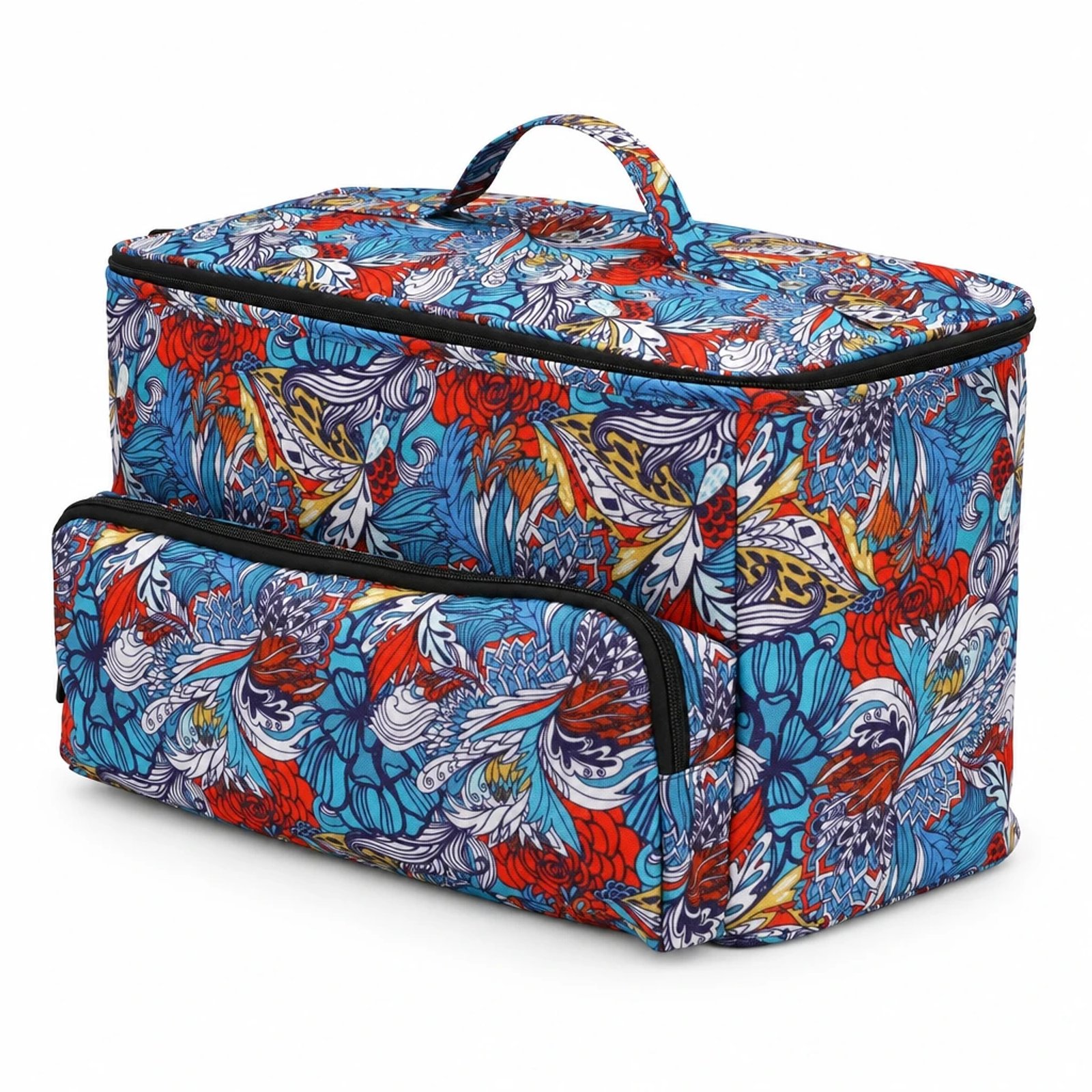 Bolsa de labores floral multicolor
