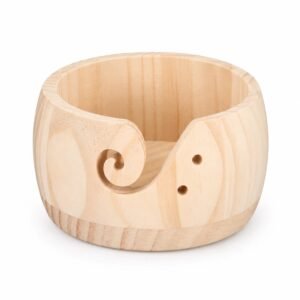 Cuenco para ovillos de madera natural