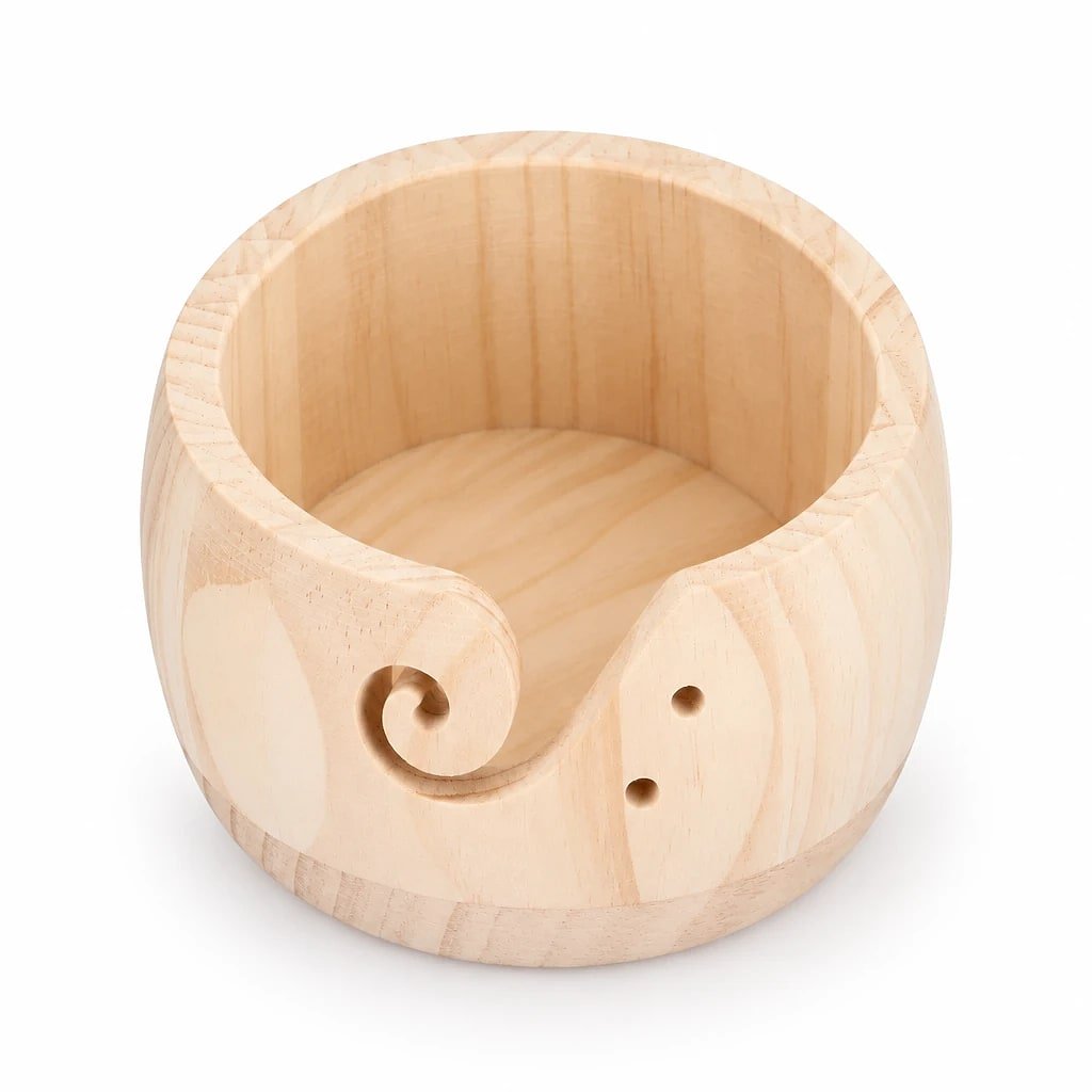 Organizador de Hilos de Coser, Madera Natural
