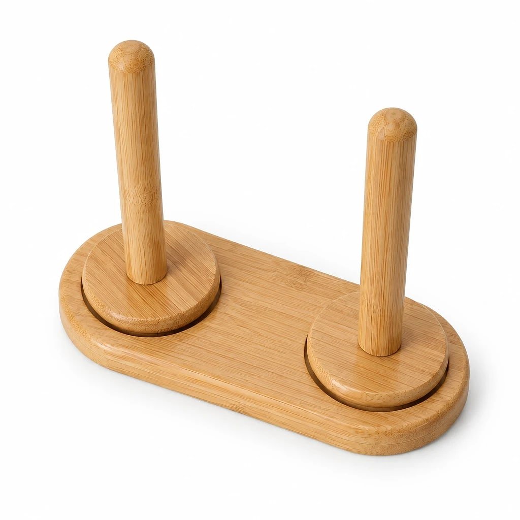 Soporte de Bambú para Ovillos