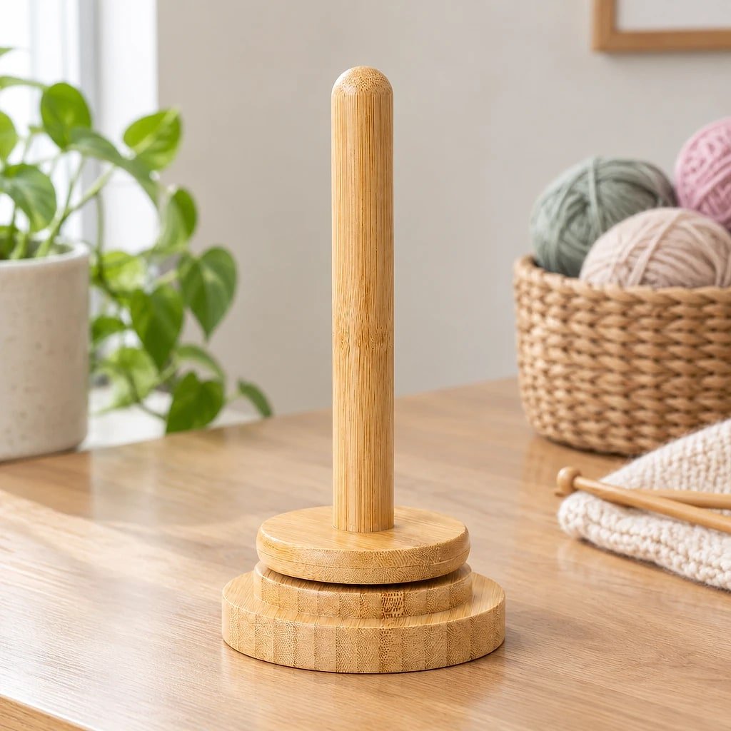 Soporte de Madera para Ovillos